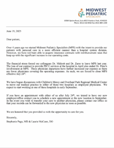 Notice to MPS Patients